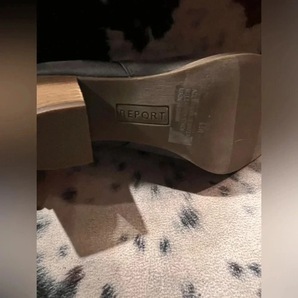 Report Clarice Heeled Booties Ankle Boots Gray Size 6.5W NEW - Picture 7 of 7